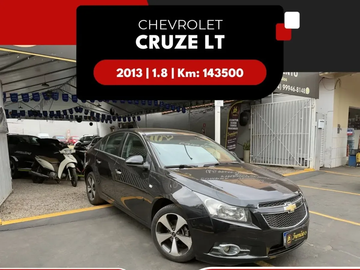 Cruze LT Motor 1.8 flex câmbio automático Ano 2013 Completo;