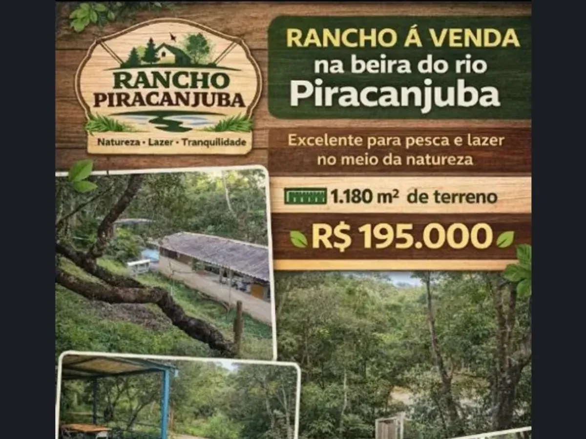 Rancho na beira rio Piracanjuba