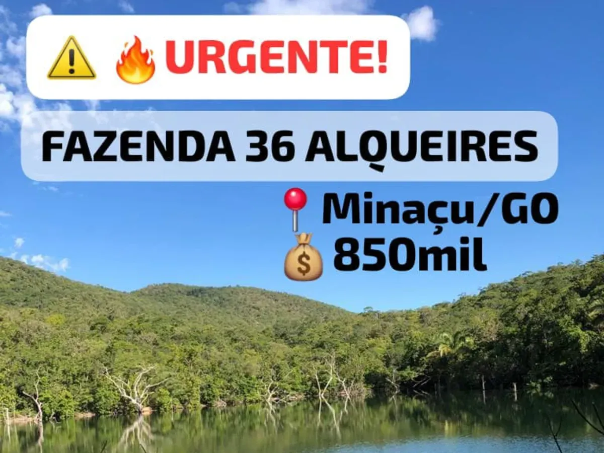 Vendo uma Fazendo com 36 Alqueires / Minaçu - Go