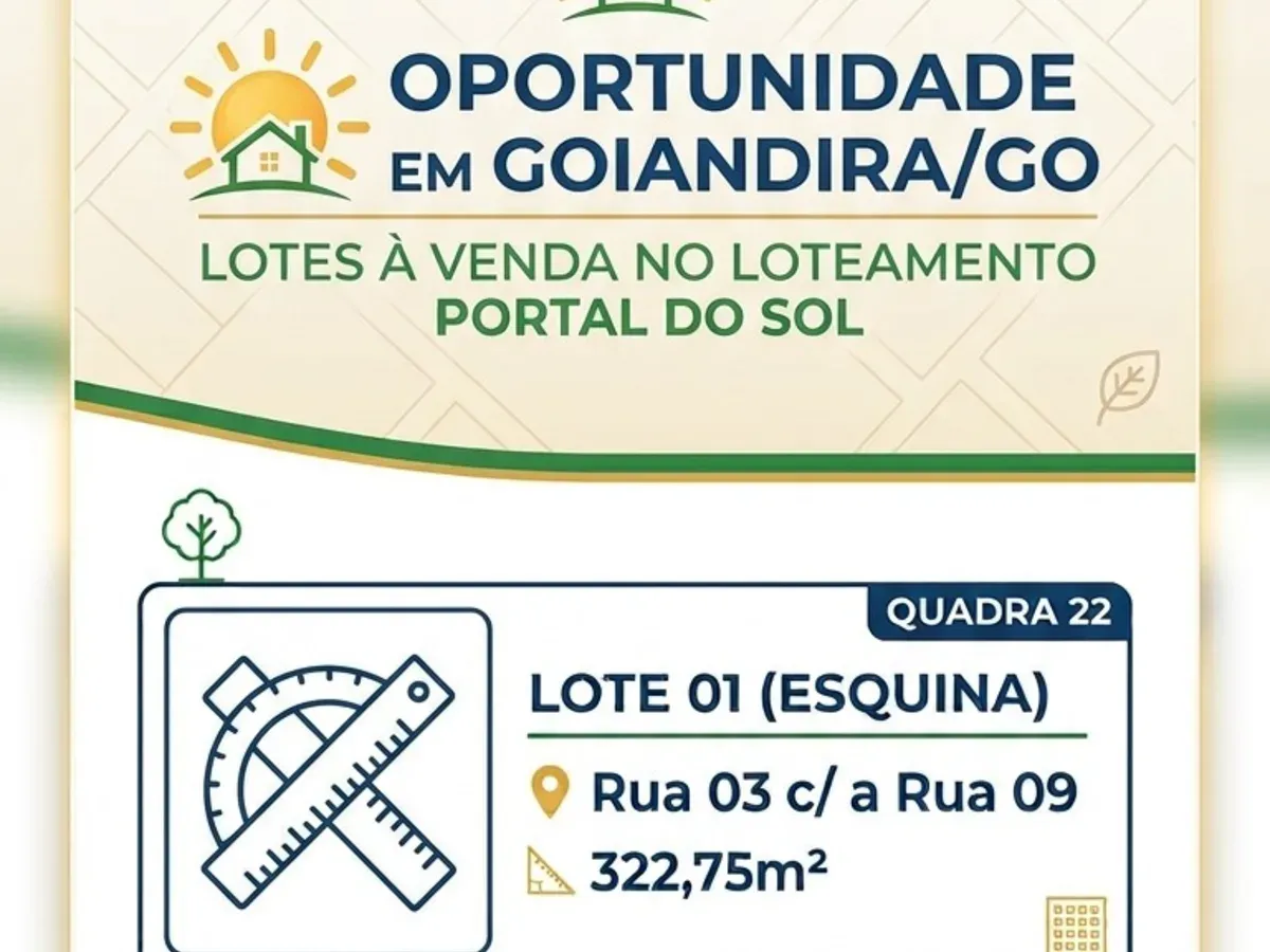 Oportunidade / Lote a venda em Goiandira - Go