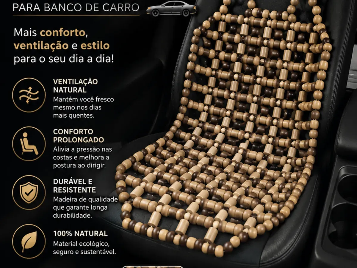 Capa de bolinhas para banco carro